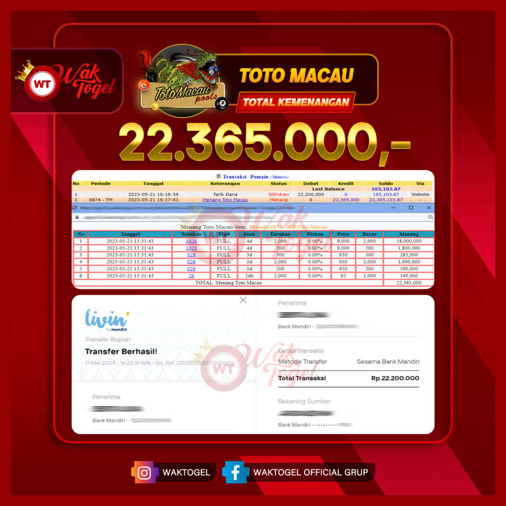 BUKTI PEMBAYARAN TOTOMACAU WAKTOGEL