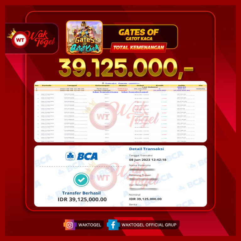 BUKTI PEMBAYARAN SLOT WAKTOGEL