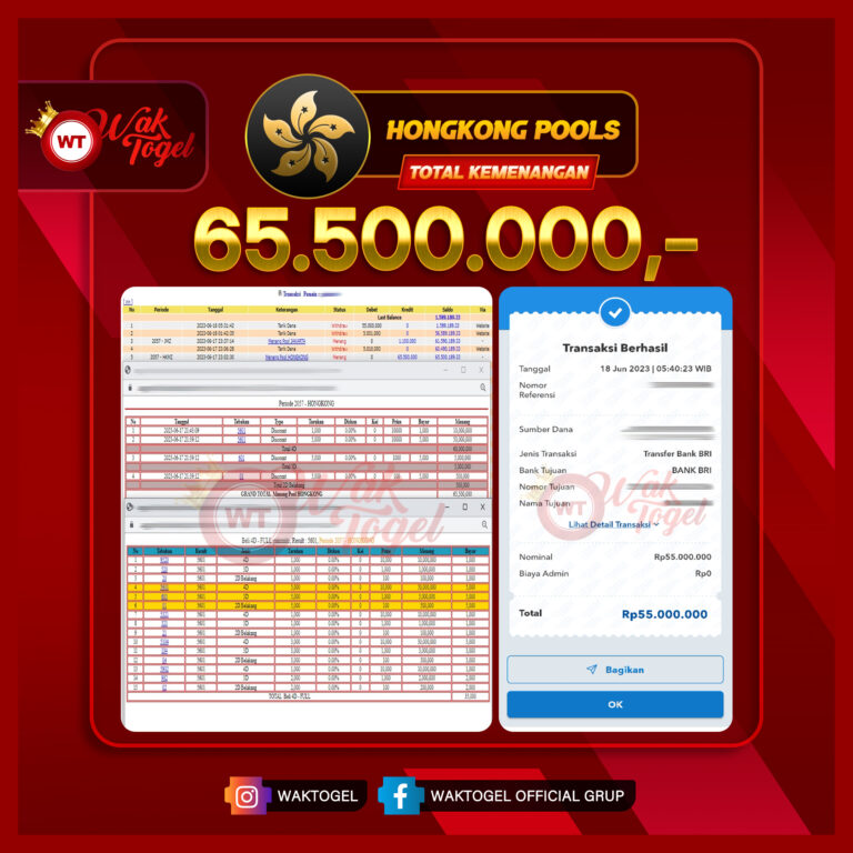 BUKTI PEMBAYARAN HONGKONG WAKTOGEL