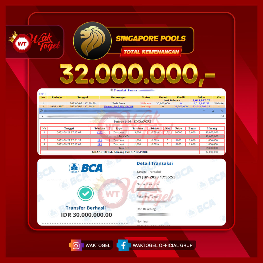 BUKTI PEMBAYARAN SINGAPORE WAKTOGEL