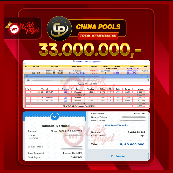 BUKTI PEMBAYARAN CHINA WAKTOGEL