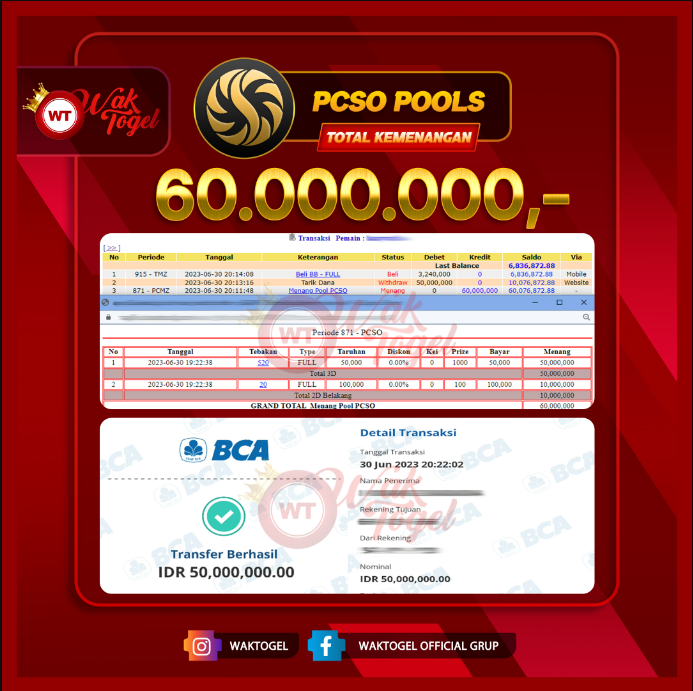 BUKTI PEMBAYARAN PCSO WAKTOGEL