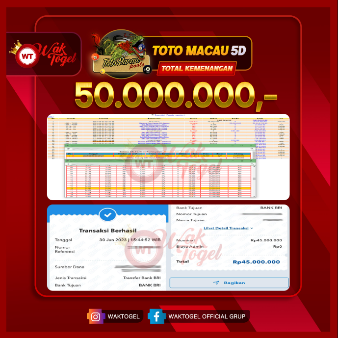 BUKTI PEMBAYARAN TOTOMACAU WAKTOGEL