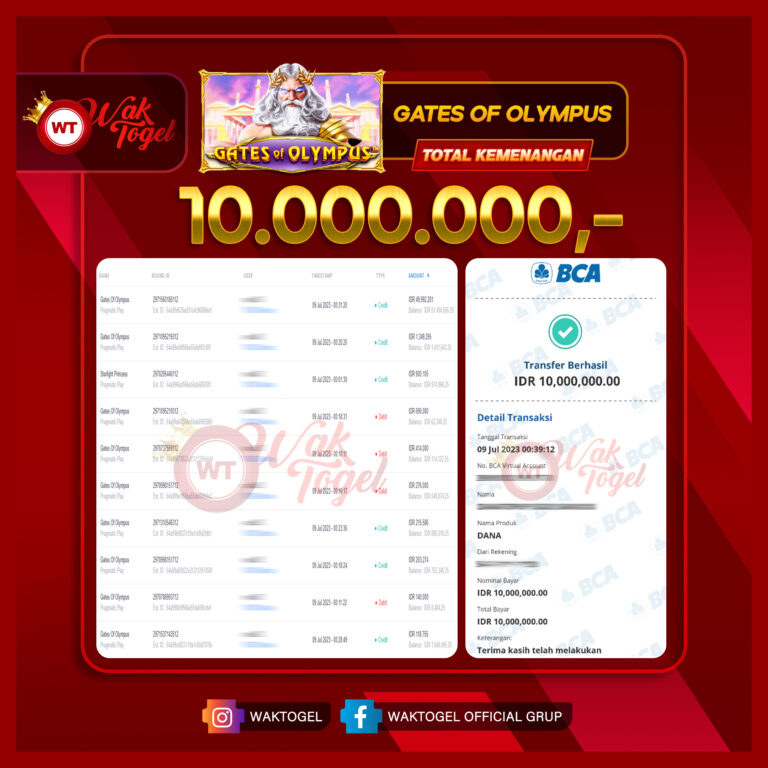 BUKTI PEMBAYARAN SLOT WAKTOGEL