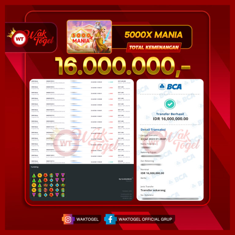 BUKTI PEMBAYARAN SLOT WAKTOGEL