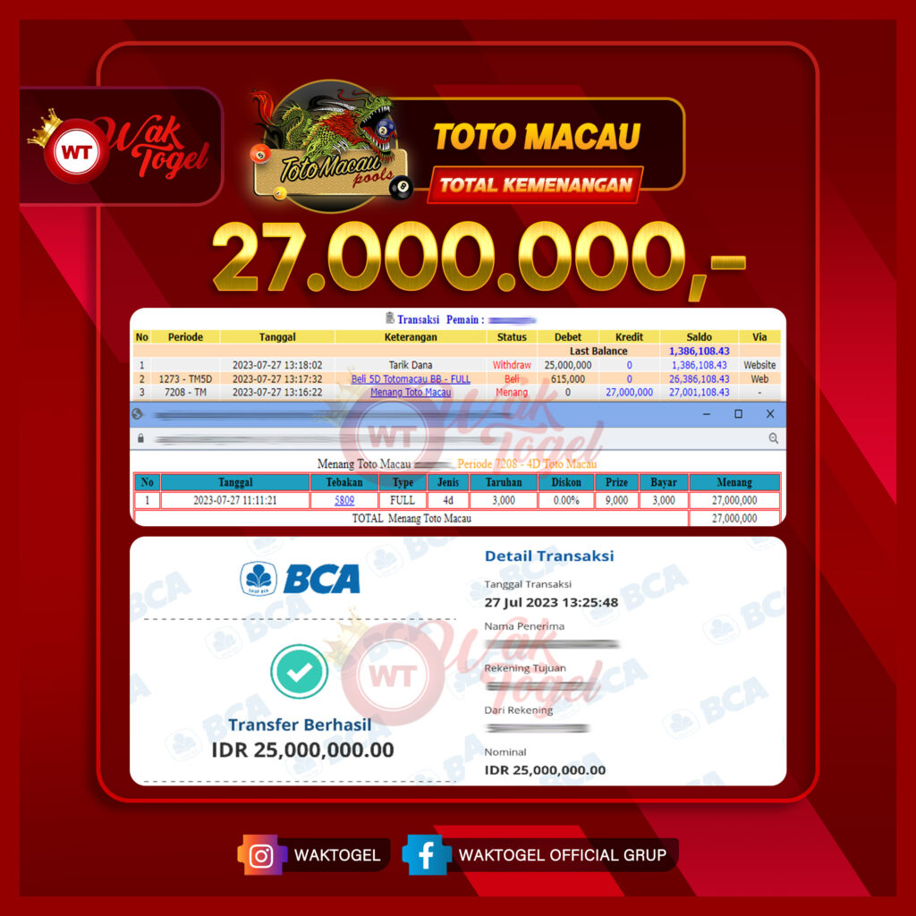 BUKTI PEMBAYARAN TOTOMACAU WAKTOGEL