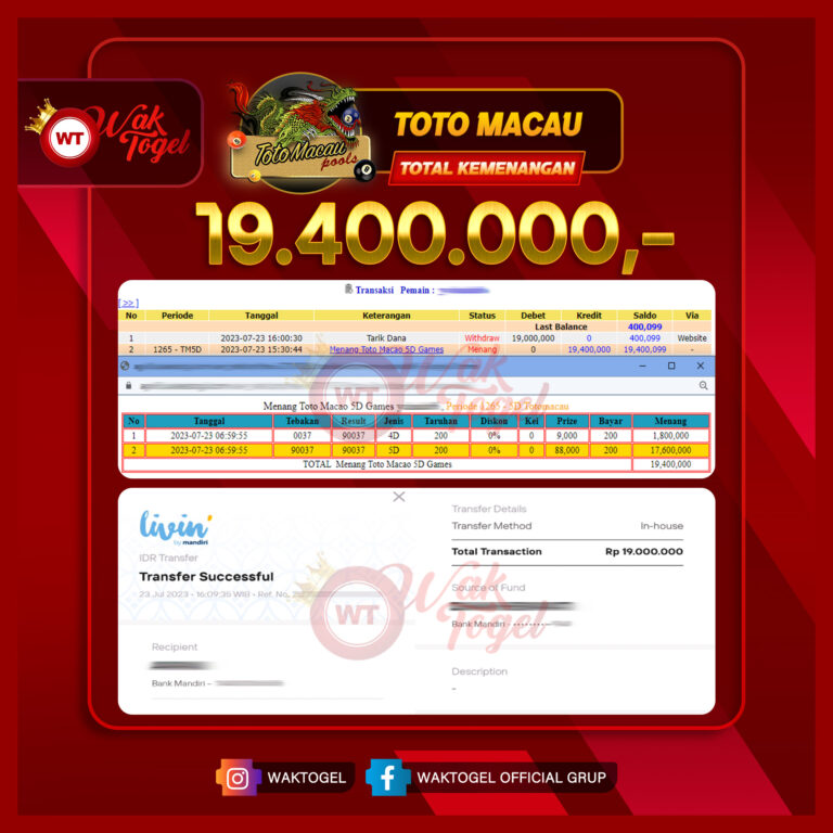 BUKTI PEMBAYARAN TOTOMACAU WAKTOGEL