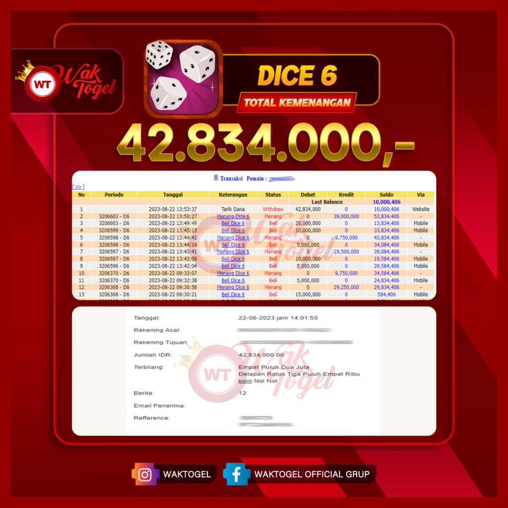 BUKTI PEMBAYARAN CASINO WAKTOGEL