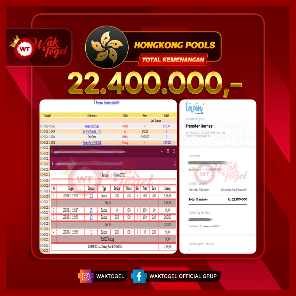 BUKTI PEMBAYARAN HONGKONG WAKTOGEL