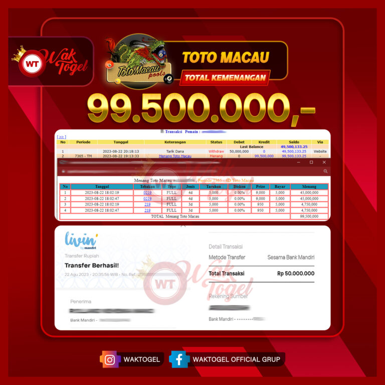 BUKTI PEMBAYARAN TOTOMACAU WAKTOGEL