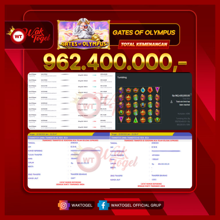 BUKTI PEMBAYARAN SLOT WAKTOGEL