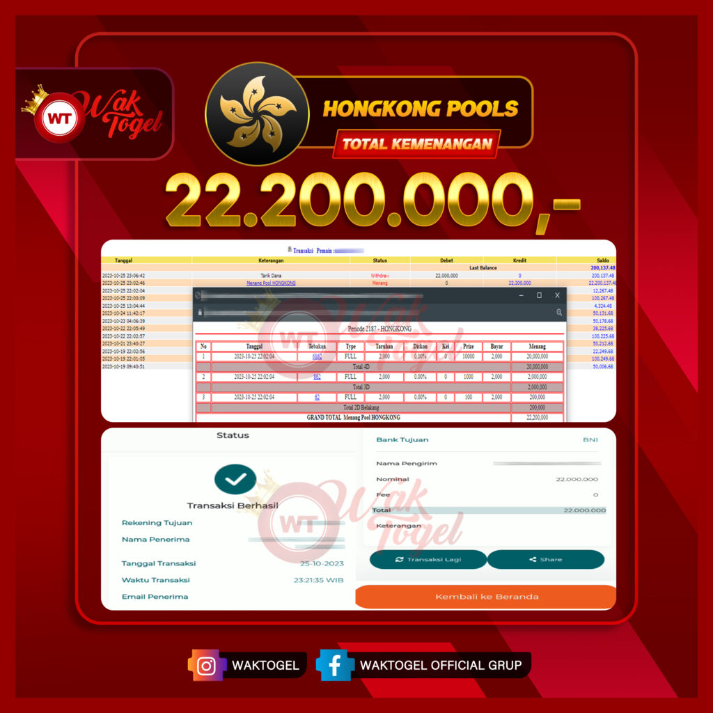 BUKTI PEMBAYARAN HONGKONG WAKTOGEL