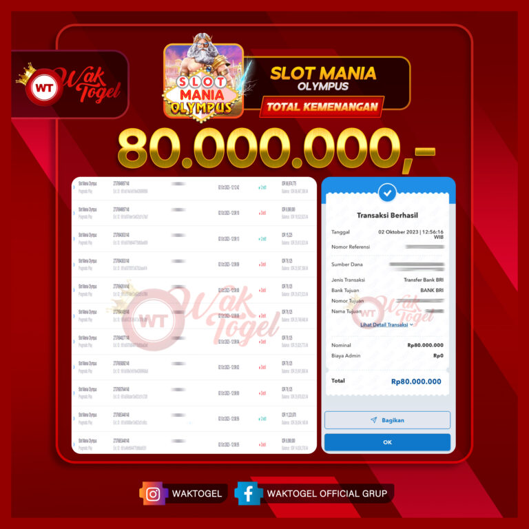 BUKTI PEMBAYARAN SLOT WAKTOGEL