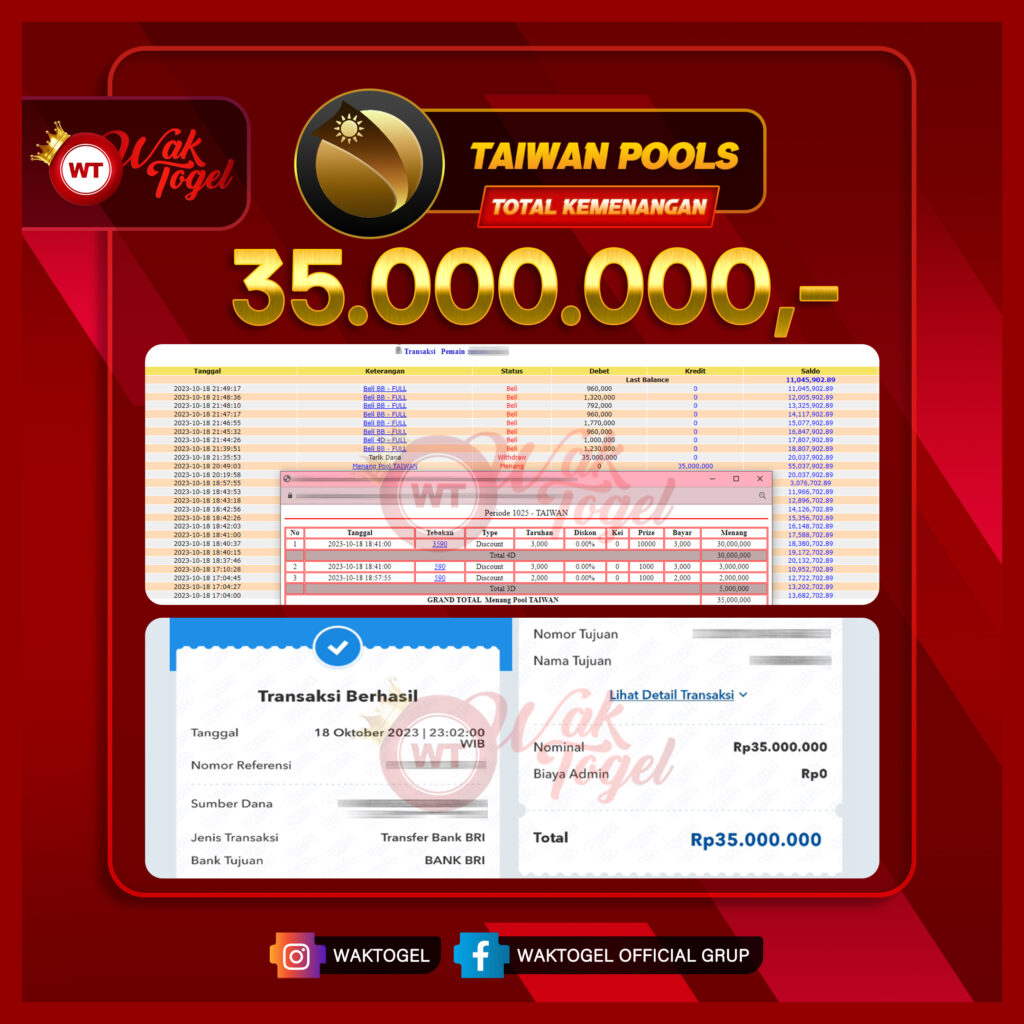 BUKTI PEMBAYARAN TAIWAN WAKTOGEL