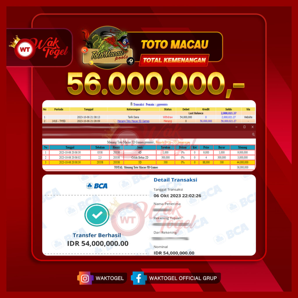 BUKTI PEMBAYARAN TOTOMACAU WAKTOGEL