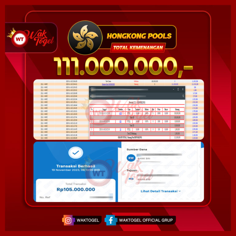 BUKTI PEMBAYARAN HONGKONG WAKTOGEL