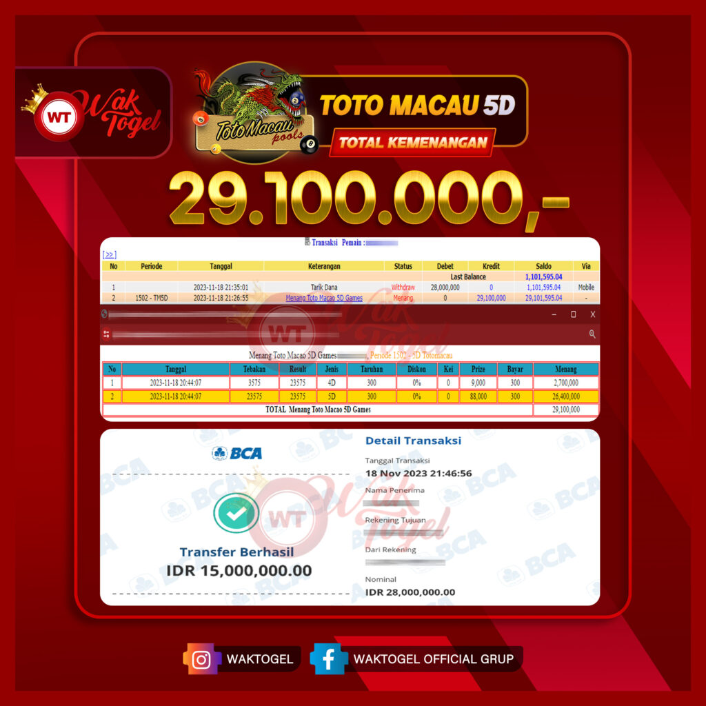 BUKTI PEMBAYARAN TOTOMACAU WAKTOGEL