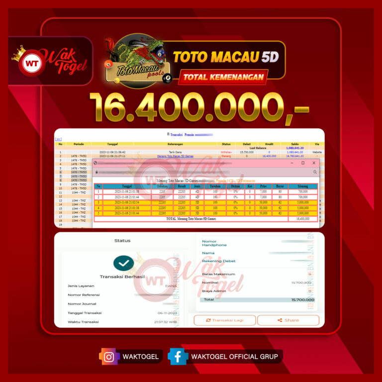 BUKTI PEMBAYARAN TOTOMACAU WAKTOGEL