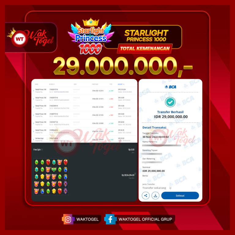 BUKTI PEMBAYARAN SLOT WAKTOGEL