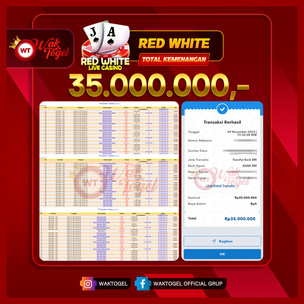 BUKTI PEMBAYARAN REDWHITE WAKTOGEL