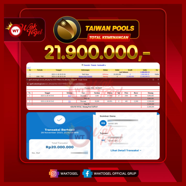 BUKTI PEMBAYARAN TAIWAN WAKTOGEL