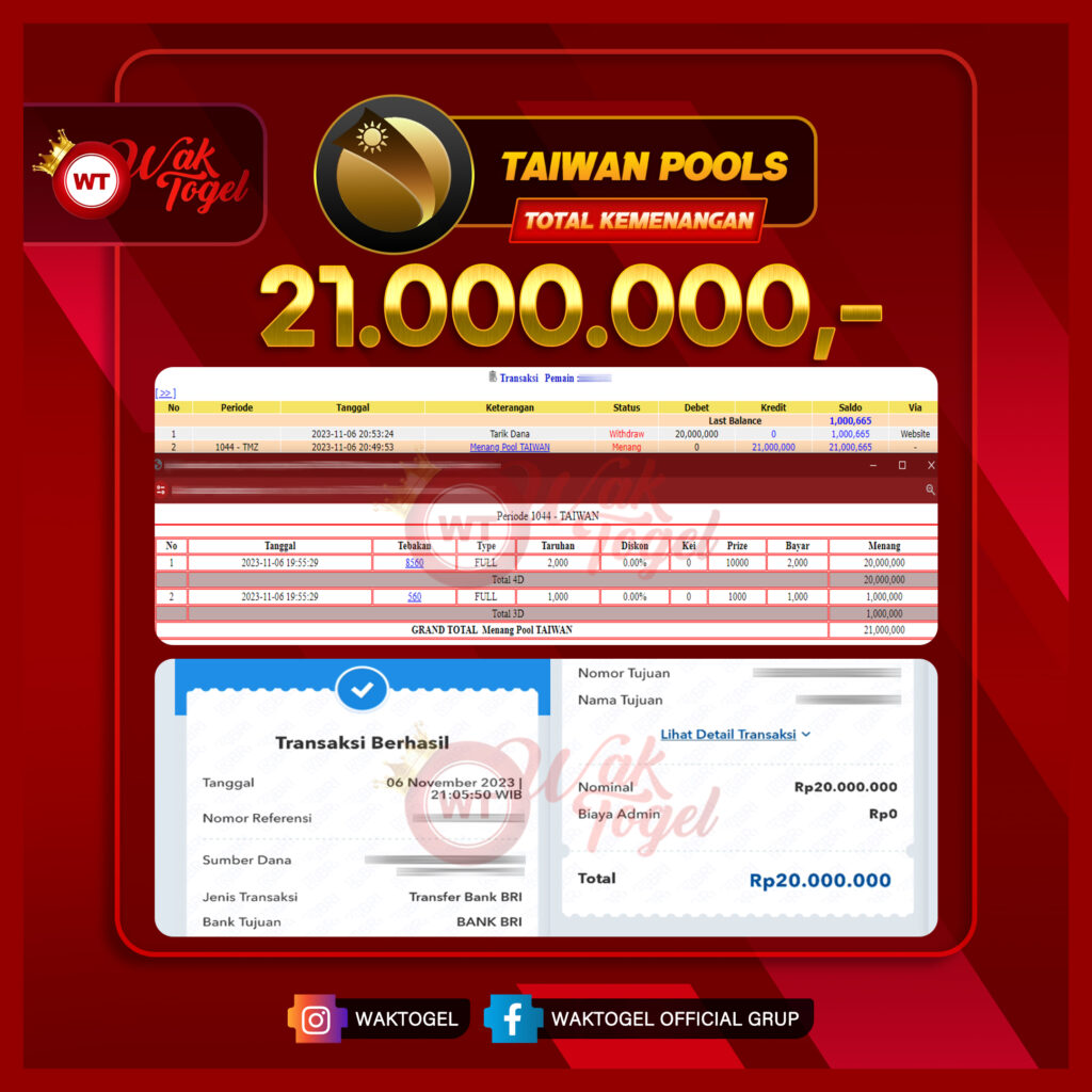 BUKTI PEMBAYARAN TAIWAN WAKTOGEL