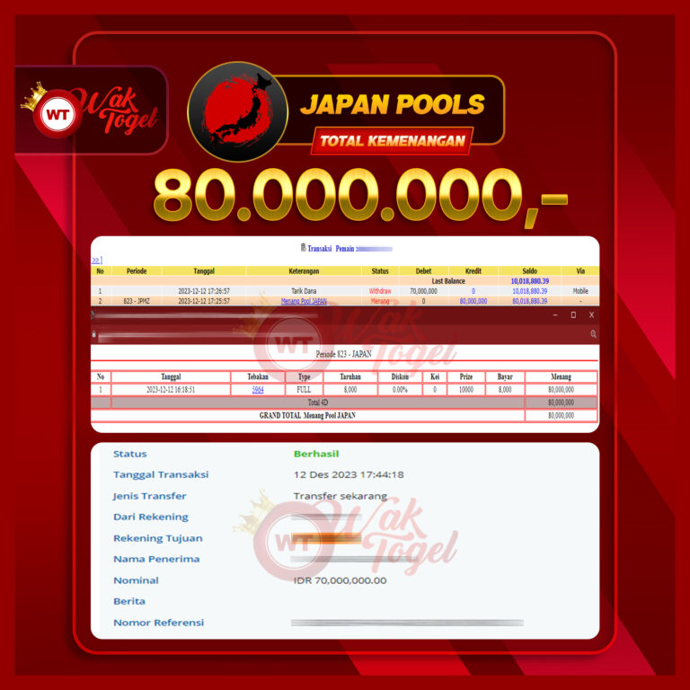 BUKTI PEMBAYARAN JAPAN WAKTOGEL