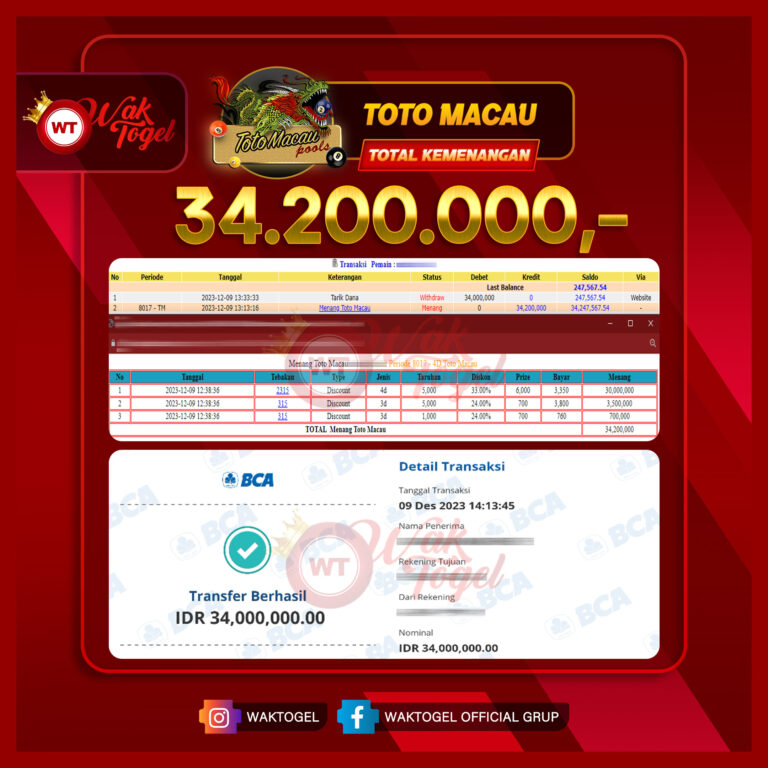 BUKTI PEMBAYARAN TOTOMACAU WAKTOGEL