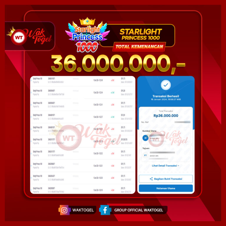 BUKTI PEMBAYARAN SLOT WAKTOGEL