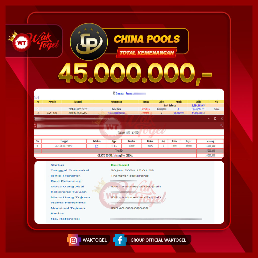 BUKTI PEMBAYARAN CHINA WAKTOGEL