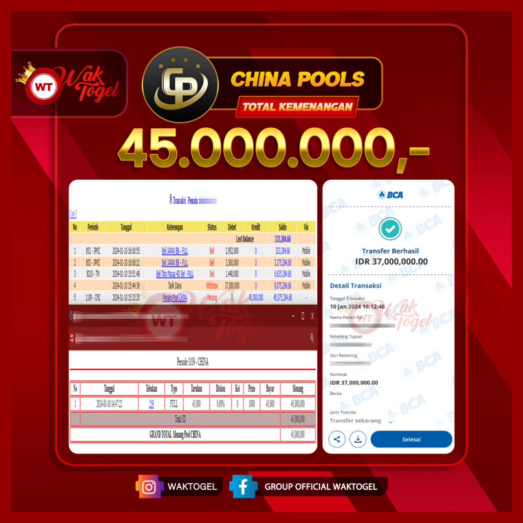 BUKTI PEMBAYARAN CHINA WAKTOGEL