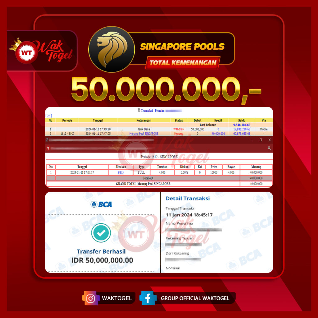 BUKTI PEMBAYARAN SINGAPORE WAKTOGEL