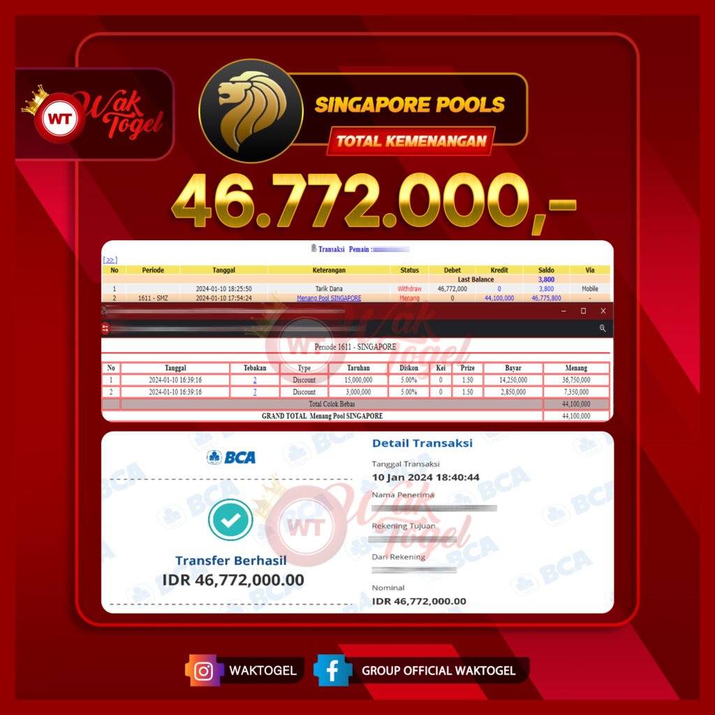 BUKTI PEMBAYARAN SINGAPORE WAKTOGEL