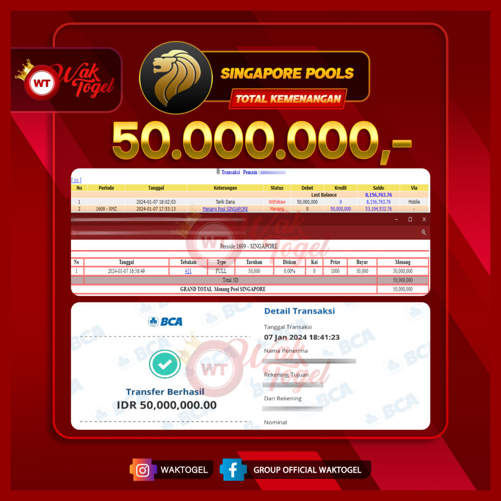 BUKTI PEMBAYARAN SINGAPORE WAKTOGEL