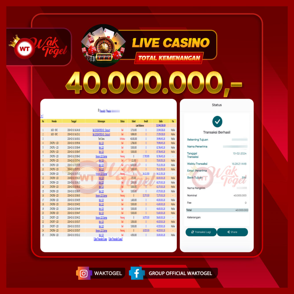 BUKTI PEMBAYARAN 12D GAMES WAKTOGEL