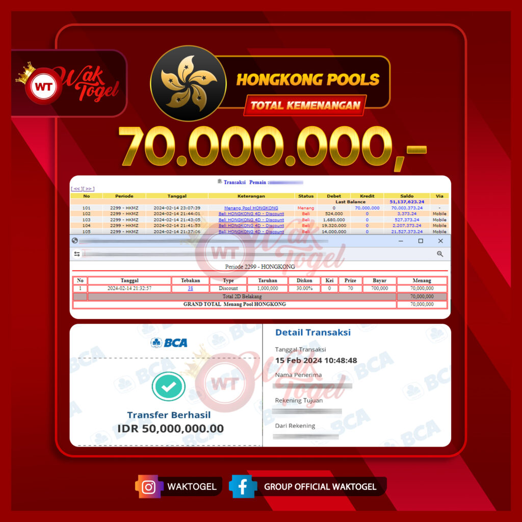 BUKTI PEMBAYARAN HONGKONG WAKTOGEL