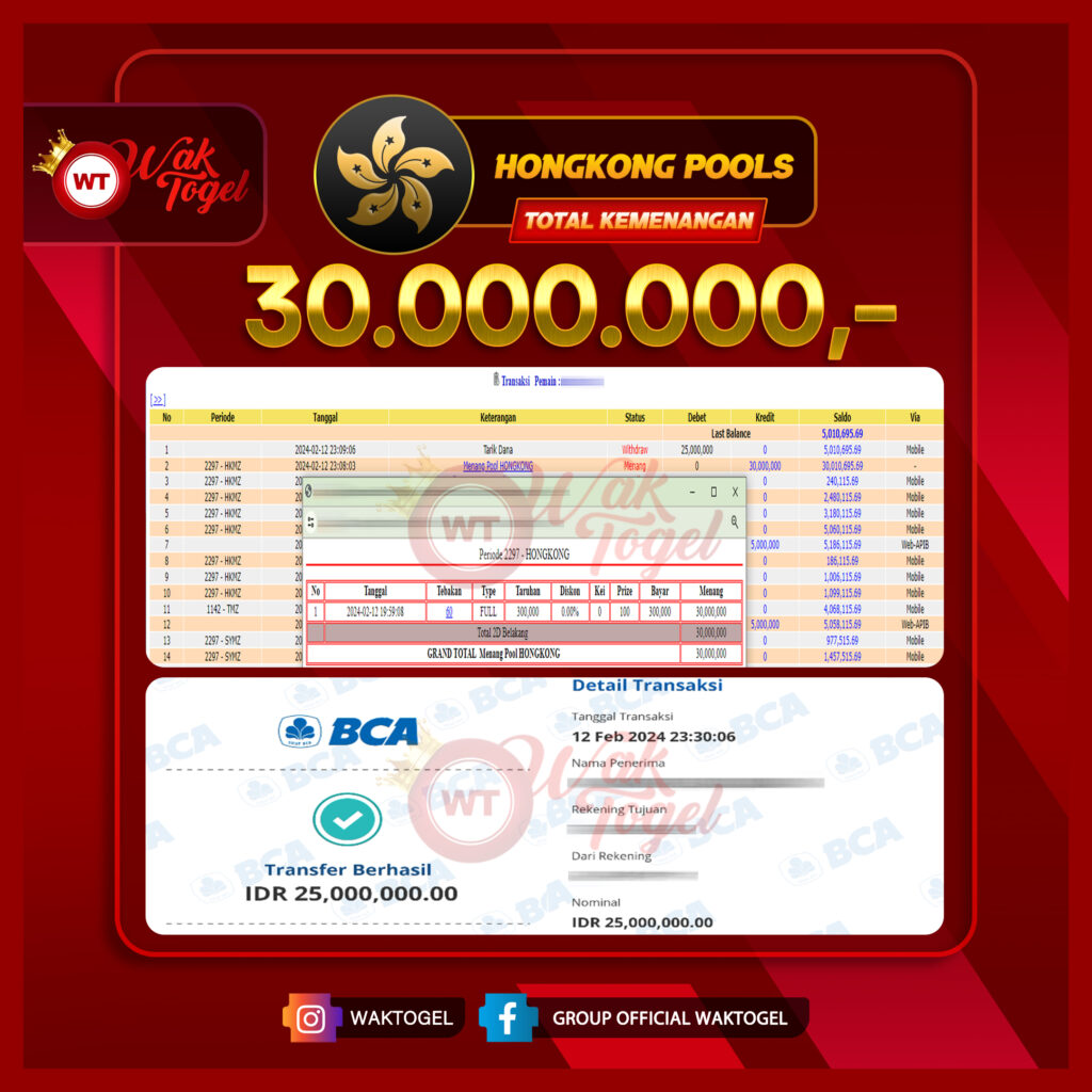 BUKTI PEMBAYARAN HONGKONG WAKTOGEL