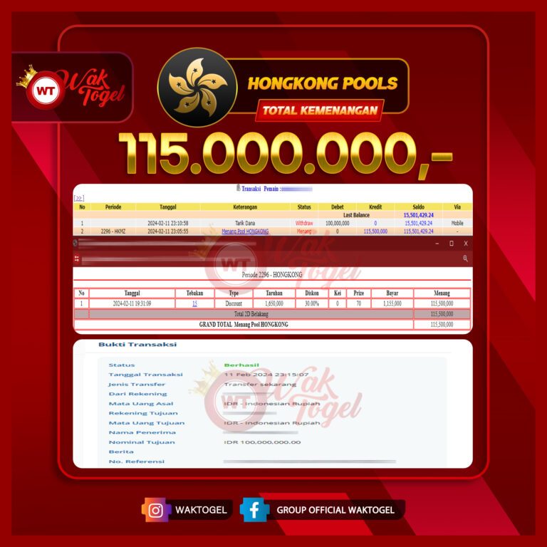 BUKTI PEMBAYARAN HONGKONG WAKTOGEL