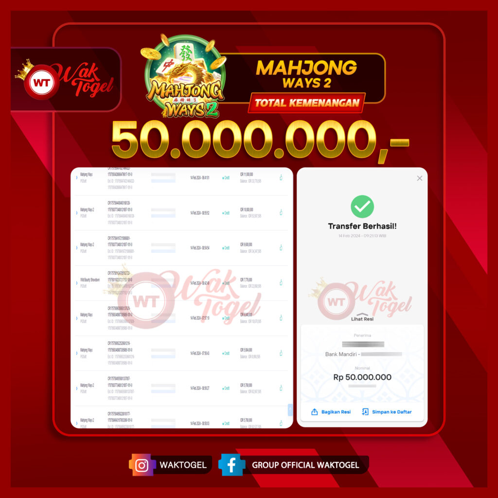 BUKTI PEMBAYARAN SLOT WAKTOGEL