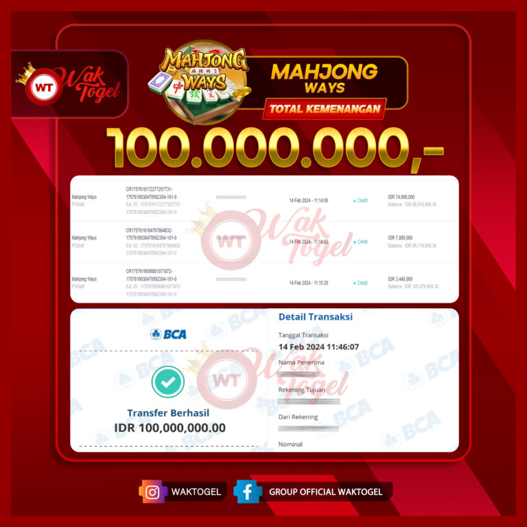 BUKTI PEMBAYARAN SLOT WAKTOGEL