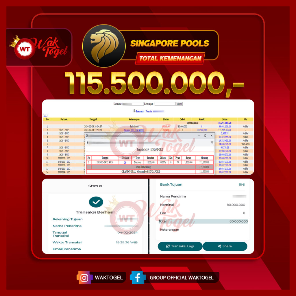 BUKTI PEMBAYARAN SINGAPORE WAKTOGEL