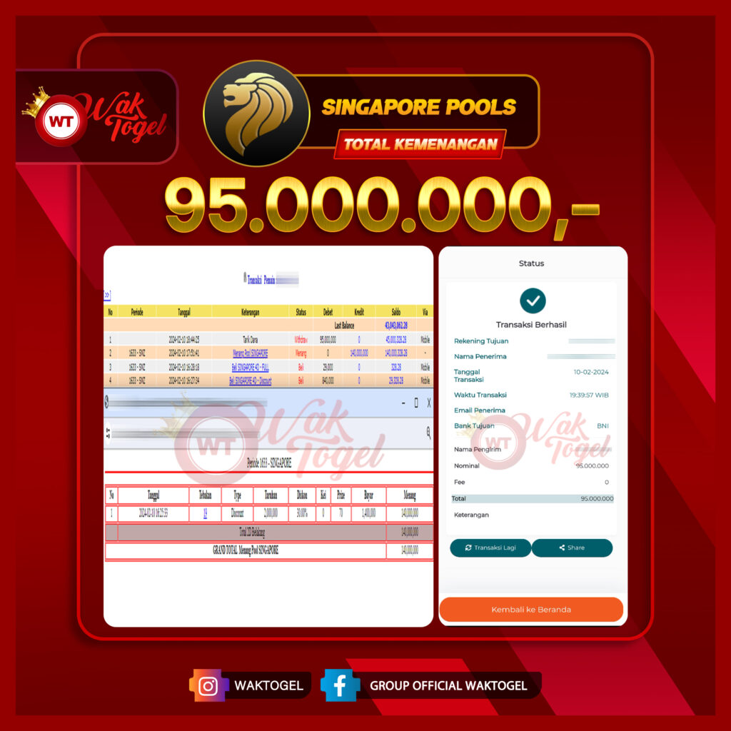 BUKTI PEMBAYARAN SINGAPORE WAKTOGEL