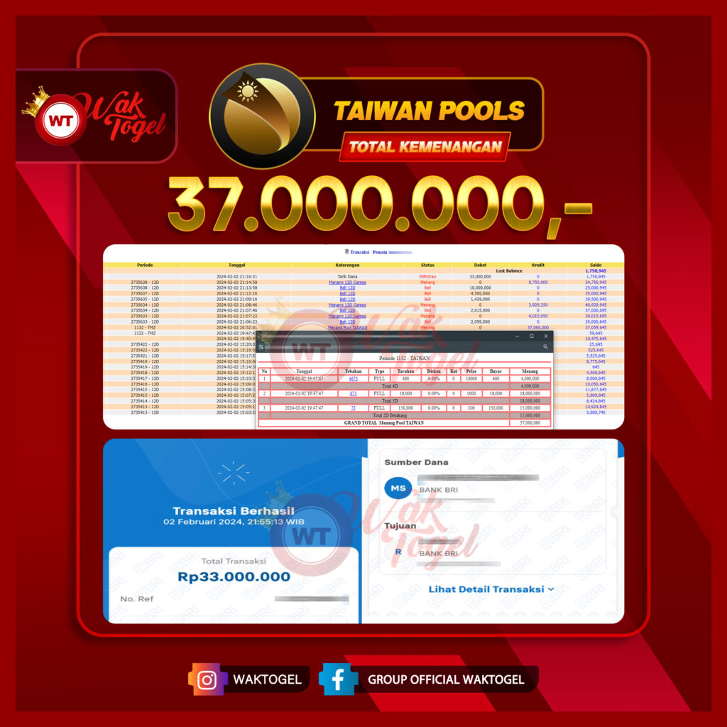 BUKTI PEMBAYARAN TAIWAN WAKTOGEL