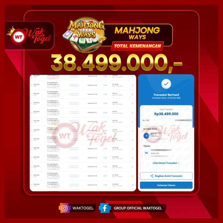 BUKTI PEMBAYARAN SLOT WAKTOGEL