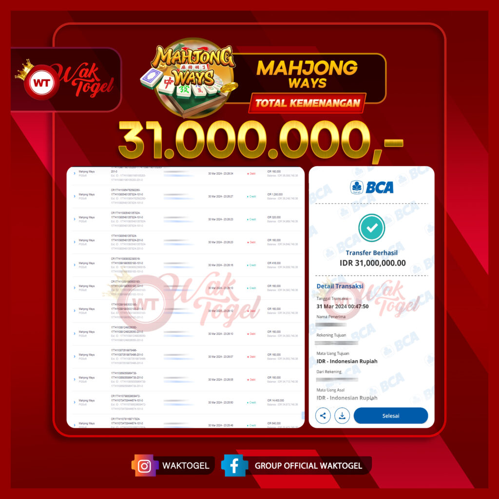 BUKTI PEMBAYARAN SLOT WAKTOGEL