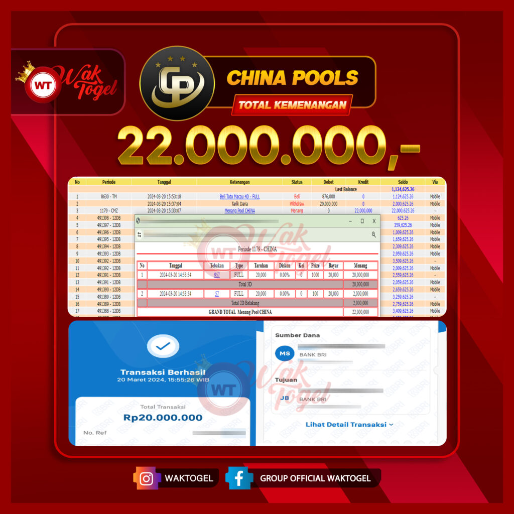 BUKTI PEMBAYARAN CHINA WAKTOGEL