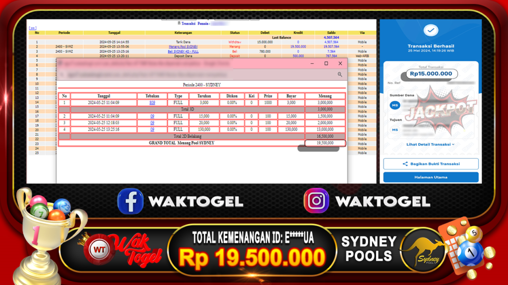 BUKTI PEMBAYARAN SYDNEY WAKTOGEL