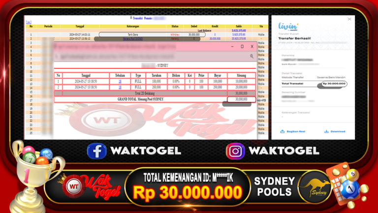 BUKTI PEMBAYARAN SYDNEY WAKTOGEL