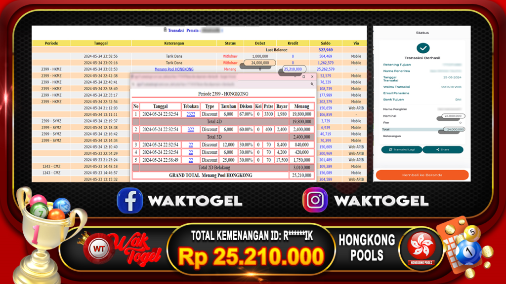 BUKTI PEMBAYARAN HONGKONG WAKTOGEL