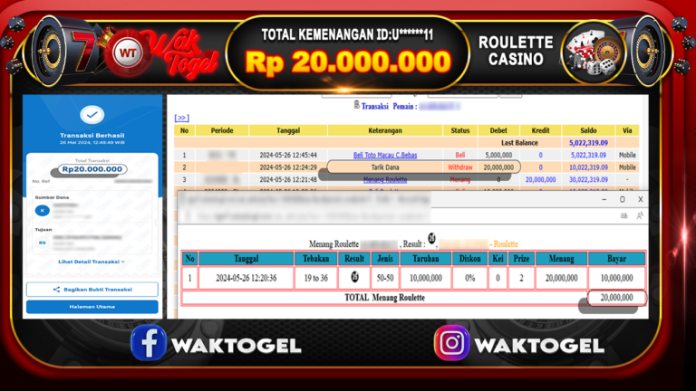 BUKTI PEMBAYARAN ROULETTE WAKTOGEL